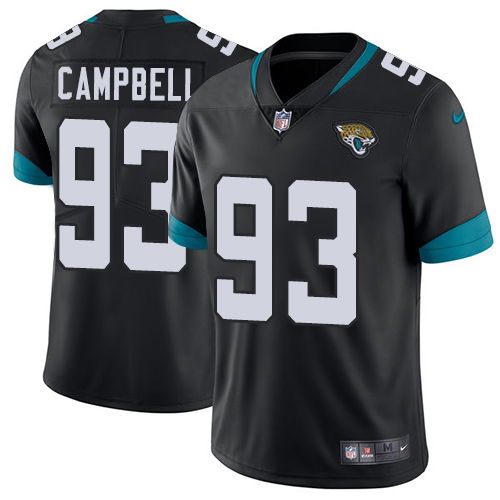 Nike Jacksonville Jaguars 93 Calais Campbell Black Team Color Men Stitched NFL Vapor Untouchable Limited Jersey
